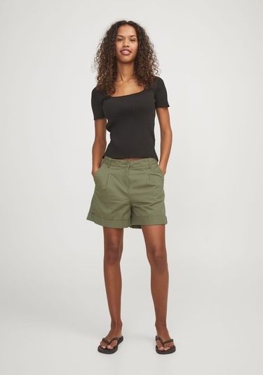 Jack & Jones Kadın Chino Şort - Maddy 12253014 Aloe Haki