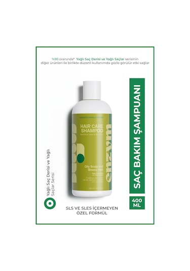 Yağlı Saç Derisi Ve Yağlı Saçlar İçin Saç Bakım Şampuanı 400 Ml