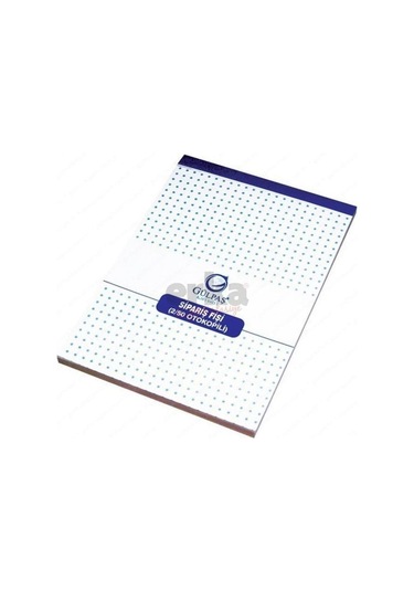Gülpaş Adisyon Fişi Numaralı Büyük 9,5x16 100 Yaprak Kod:109