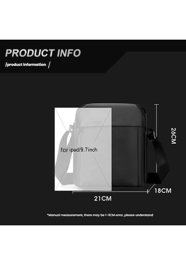 Novahub Wepower Erkekler Messenger Torbası, Büyük Kapasiteli Boş Zaman Omuz Çantası, Seyahat İşe Gidiş Siyah Yeşil Günlük Kullanım Yeşil