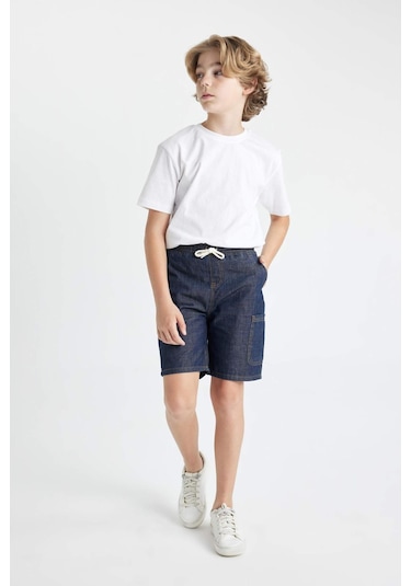 DeFacto Erkek Çocuk Jean Şort D2687A824SMNM34