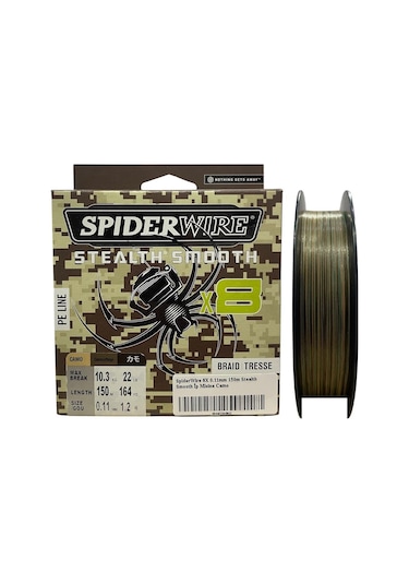Spiderwire 8x 0.11mm 150m Stealth Smooth İp Misina Camo