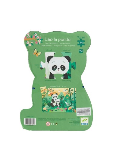 Djeco Dekoratif Puzzle 24 Parça / Leo The Panda