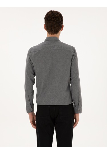 Pierre Cardin Erkek Gri Gömlek Desenli 50316751-vr024 Gri