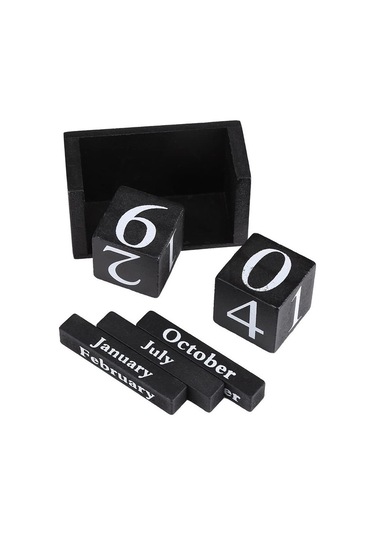 Sürekli Takvim Şık Şık Bloklar Masaüstü Takvimi Beyaz