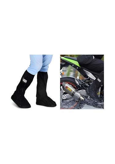 Mts Bot - Çizme Yağmur Kılıfı Siyah