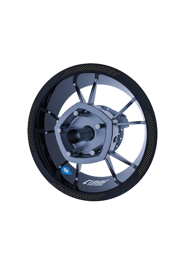 Karbon Fiber Dokulu Double Stripe Jant Şeridi Sticker Çınar Extreme