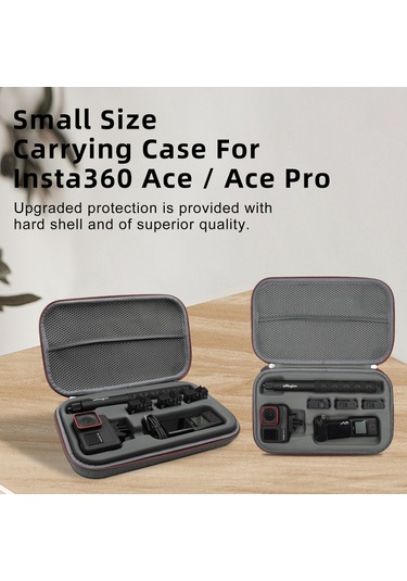 Butu Amgısn Insta360 Ace Pro/ace Taşınabilir Fermuar Kamera Koruma Kılıfı Eva Sert Kabuk Saklama Çantası