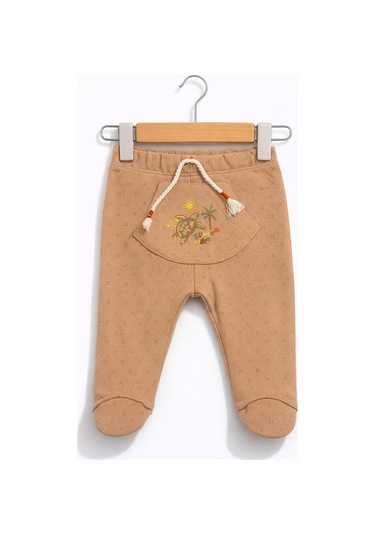 For My Baby Beli Lastikli Patikli Bebek Tek Alt Bej