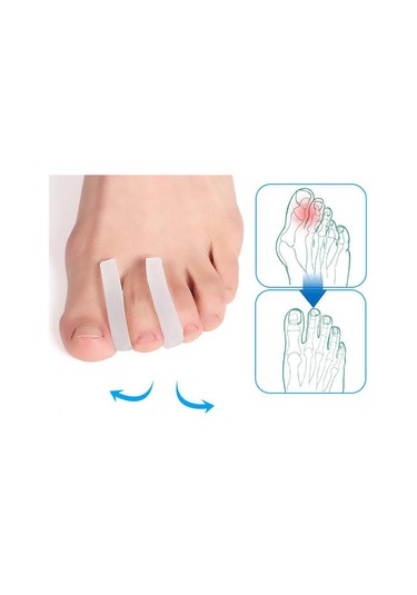 Suntek 2 Adet Toe Ayırıcılar Ayak Bakımı Ara Parçalar