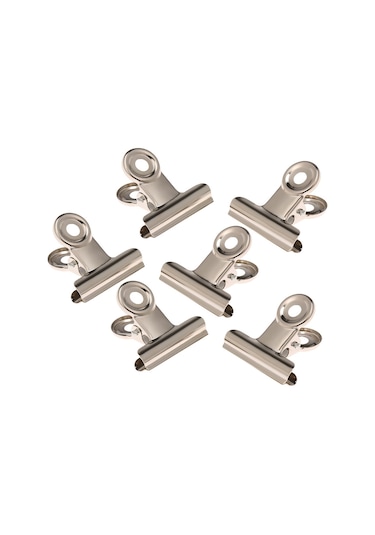 Reedark 6 Adet Metal Gümüş Tırnak Sabitleyici Klampları - C Eğrisi Oluşturucu Tırnak Uzatma Aracı - Fotonlu Lambayla Kullanılabilir