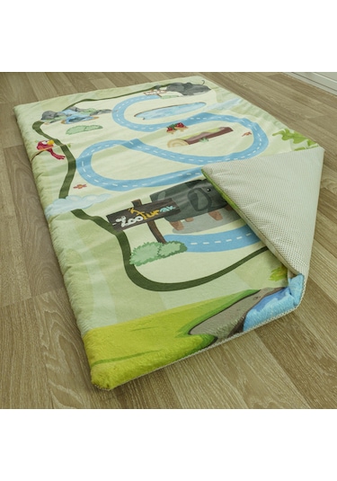 Zooturak Peluş Çocuk Matı Fil Rokka 100cm x 150cm