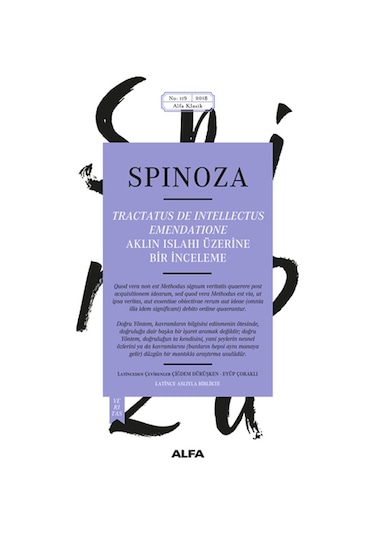 Aklın Islahı Üzerine Bir İnceleme - Benedictus De Spinoza - Alfa Yayıncılık