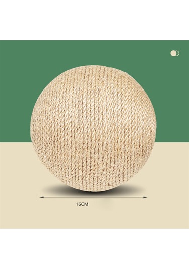 Magideal Suntek Sisal Kedi Yakalama Topu Tırmalama Tahtası 16 CM