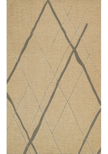 Brooklyn Brk 05 Natural Grey Hasır Görünümlü Kaymaz Renkli Dokuma Modern Kilim