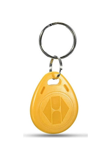 Manyetik Anahtarlık Rfid Keyfob Göstergeç Tag Sarı - 25 Adet