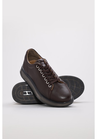 Hakiki Deri Erkek Casual Ayakkabı 154ma24-1001 Kahve
