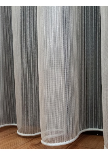 Nar Armürlü Eteği Kurşunlu Düz Tül Perde / Ölçünüze Özel Dikim