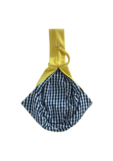 Pet Gezi Taşıma Çantası Pamuk Messenger Omuz Çantası, Renk: Sarı