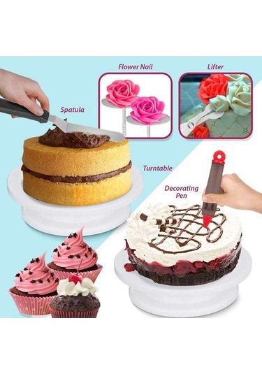 Bloomnest 73 Parça Profesyonel Kek Ve Cupcake Dekorasyon Seti - Pişirme Malzemeleri Pikap Standı Diğer