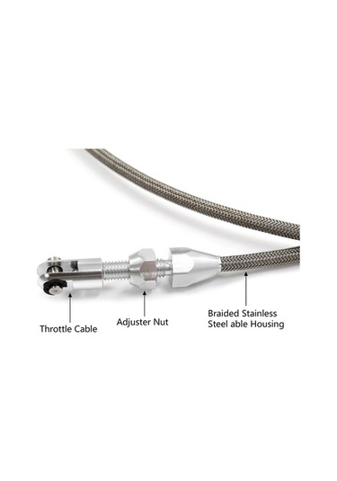 Novahub 36 İnç Kafesli Gaz Tel Takımı Chevrolet Chevy 1997-2007 Ls1 4.8-6.0l Motor İçin Yedek Parça