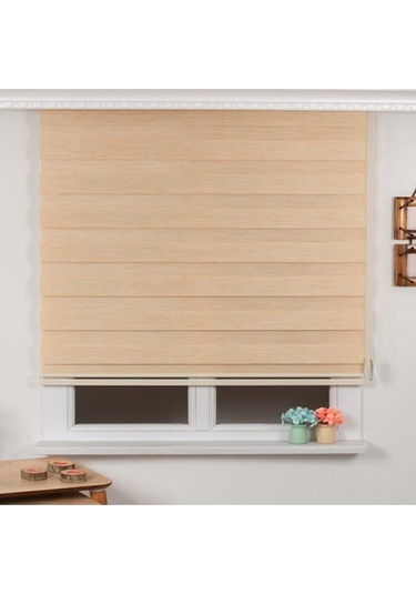 Networkavm Düz Sütlü Kahverengi R-06 Zebra Perde Kahverengi