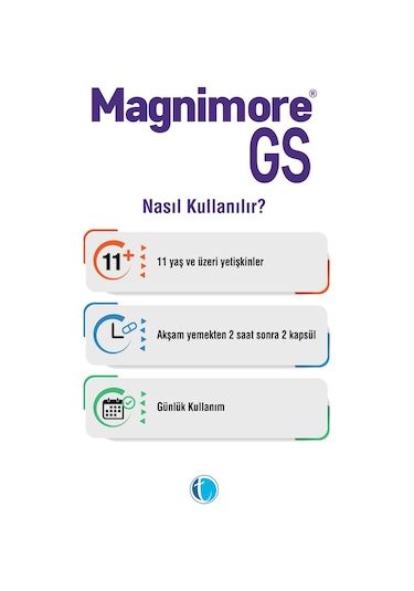 Magnimore GS Magnezyum 60 Bitkisel Kapsül Bisglisinat Sitrat