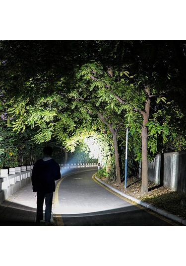 Yaozixa Sd-0712a Abs Materyal Li-po Pil Led El Feneri, Usb Şarjlı, Yaşam Seviyesi Su Geçirmez, Güçlü Işık-orta Işık-flaş Modları, Outdoor-aktiviteler-günlük Kullanim İçin Uygun Çok Renkli