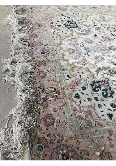 El Dokuma İpek Yün İran Tebriz Halı 210x150cm 002