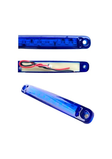 Thoc Dorse Parmak Led 12v 6 Led Mavi 10 Adet