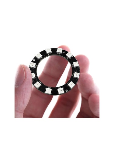 12 Bit Neopixel Halka Ring Ws2812b 5050 Rgb Led Modül 12 Li Dijital Adreslenebilir Lamba Programlana