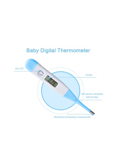 Xindoker Bebek Bakımı Mutfak Seti Mavi - 10 Parça: Tırnak Kırıcı, Tırnak Makası, Dijital Termometre, Eğik Fırça Ve Daha Fazlası