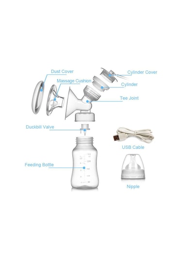 Suntek Elektrikli Göğüs Pompası Otomatik Usb Şarjlı