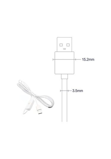Sones 2 Pin Usb Güç Kablosu 501 Açma Kapama Kontrol Düğmesi Kablosu Led Dolgu Işığı Şeridi Bitki Işığı Güç Kablosu Siyah