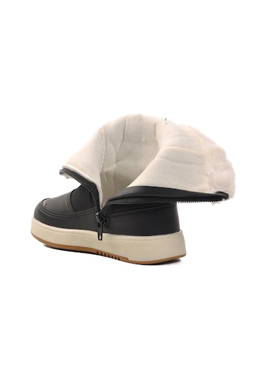 Siyah İçi Polarlı Kız Çocuk Bot Havana P Siyah