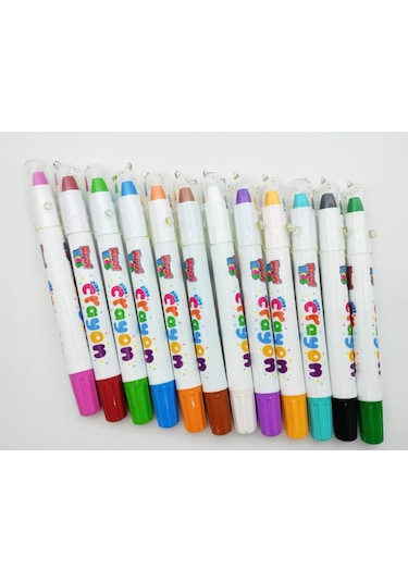 Kraf Kıds Pastel Boya Sılky Crayon 12 Lı Kk500 Çok Renkli