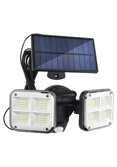 Hpytech 120 Led Güneş Enerjili Solar Lamba 20w Su Geçirmez, Şar Siyah