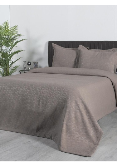 Yatak Örtüsü Marisa Nefes Alabilen, Hafif Ve Şık Tasarımlı Sütlü Kahverengi