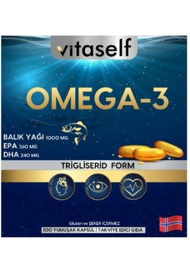 Vitaself Omega-3 İçeren Yumuşak Kapsül