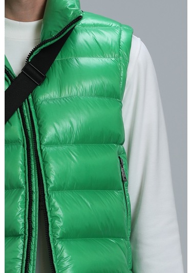 Lufian Peter Kaz Tüyü Erkek Yelek Yeşil 112130018100600