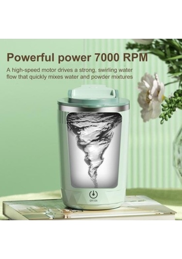 Novahub Yüksek Hızlı Şarj Edilebilir Manyetik Karıştırma Kahve Kupası - Bej Model Bej