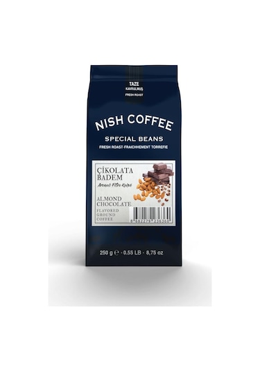 Nish Coffee Çikolata Badem Aromalı Filtre Kahve 250 G