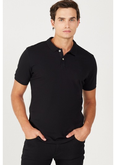 Lee Polo T-shirt Siyah Erkek Kısa Kol T-shirt 000000000101982645