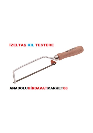 Izeltaş Kil Testere Kolu Ağaç Sapli 150 Mm Kil Testere