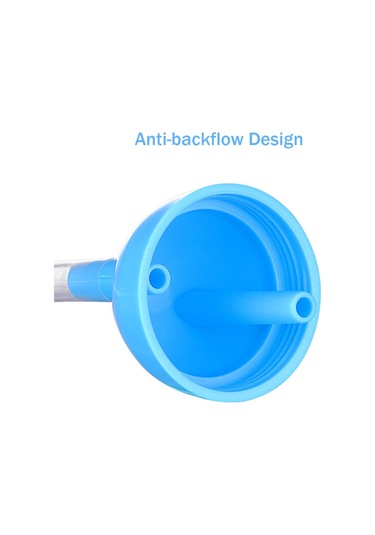 Yaozixa Mavi Bebek Burun Emici, U-şekilli Ters Akış Engeli, Yiyecek Dereceli Silikon, Konforlu Ve Güvenli Burun Temizliği