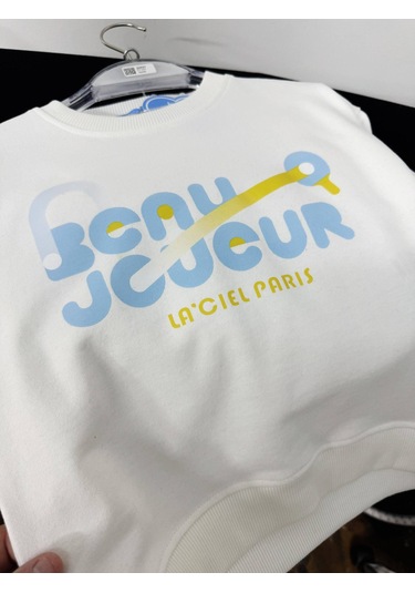 Lacıel Parıs Sloganlı Tenis Erkek Çocuk Eşofman Takım Beyaz