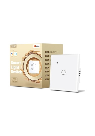 Trendooze Zamanlama Yangın Wifi Uzaktan Uygulaması Tuya Tek Sıfır Sesli Evrensel Dokunmatik Anahtar Anahtar Anahtar Akıllı Akıllı 1-gang Ge 1-gang