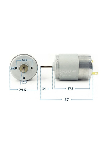 RS380 DC Motor  Yüksek hızlı DC 18V DIY RC Oyuncak Model Araba Bot Helikopter Vakum Fan Elektrik Motoru