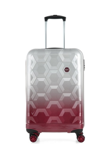 Ççs Kadın Orta Boy Valiz V.ccs5226-2 Gri-bordo