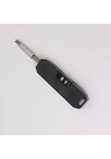 Xuweiwei Taşınabilir Cep Tornavida 1 Takım Gri Sekiz Değiştirilebilir Başlıklı Edc Seti Cebinize Sığan Portatif Alet Takımı